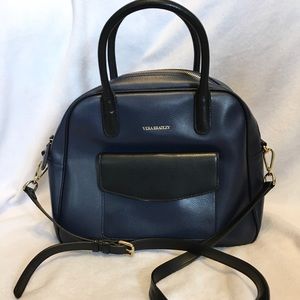 Vera Bradley Bowled Over Leather Crossbody